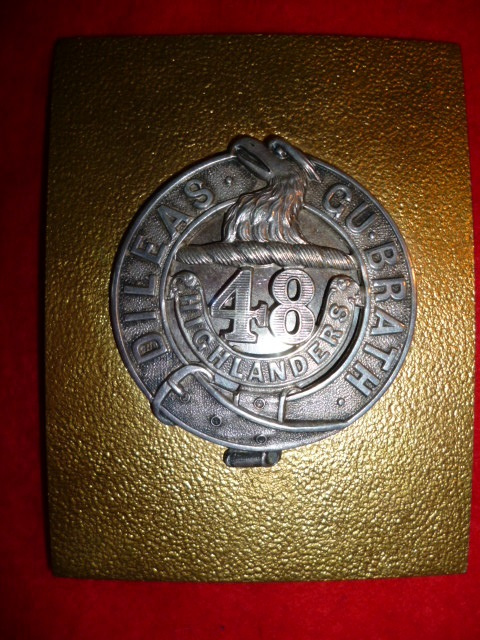 MM153 - 48th Highlanders Officer's Shoulder Belt Plate